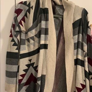 Tribal Print Cardigan